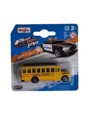 Maisto Fresh Metal School Bus Diecast Metal Toy New on Card
